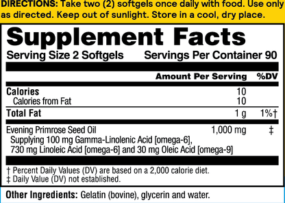 Evening Primrose Oil 1000 mg